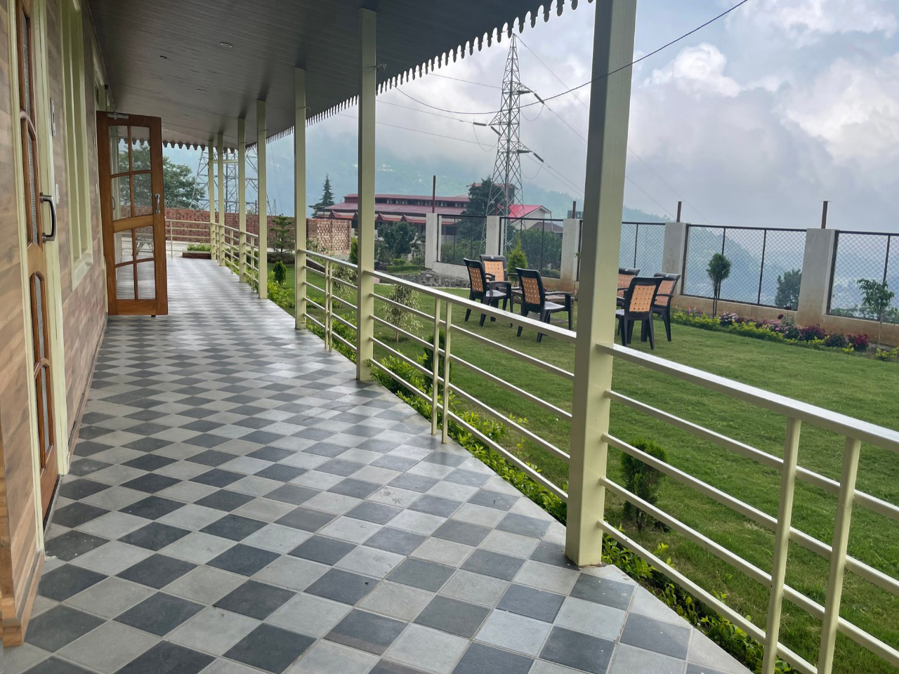 A view of Cottage showing outside seating-area